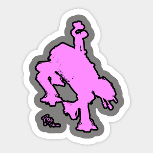 PLANET HØTH, LET 'ER BUCK (pinky) Sticker